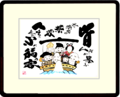 似顔絵ギフト　Ｆ６サイズ