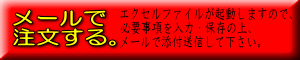 エクセルファイルが起動しますので、 必要事項を入力・保存の上、 メールで添付送信して下さい。
