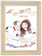 似顔絵ギフト：Ｂ４ＳＰ(スペシャル)タイプ標準額付き